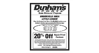 Dunhams Team Savings Weekends